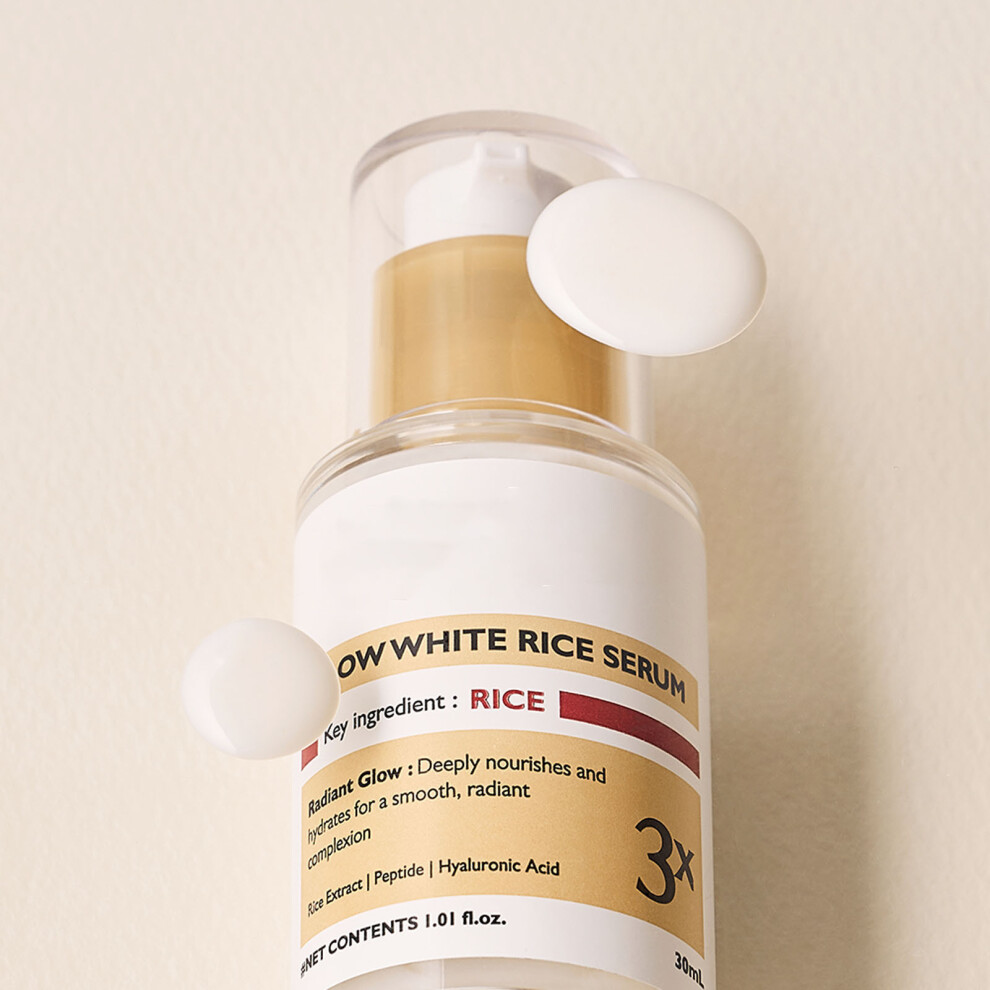 White (Multicolor) Peel Shot Rice Serum - Nourishing And Hydrating Facial Serum For Complexion 30Ml