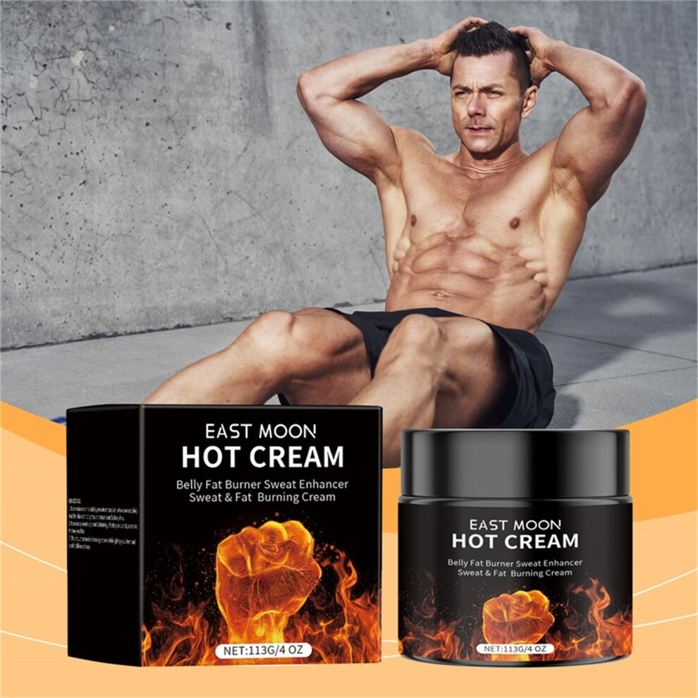(Black) Hot Sweat Cream Abdominal Tightening Cream Male And Female Exercise Enhancer Thighs Legs Abdomen Arms And Hips Tightening Cream
