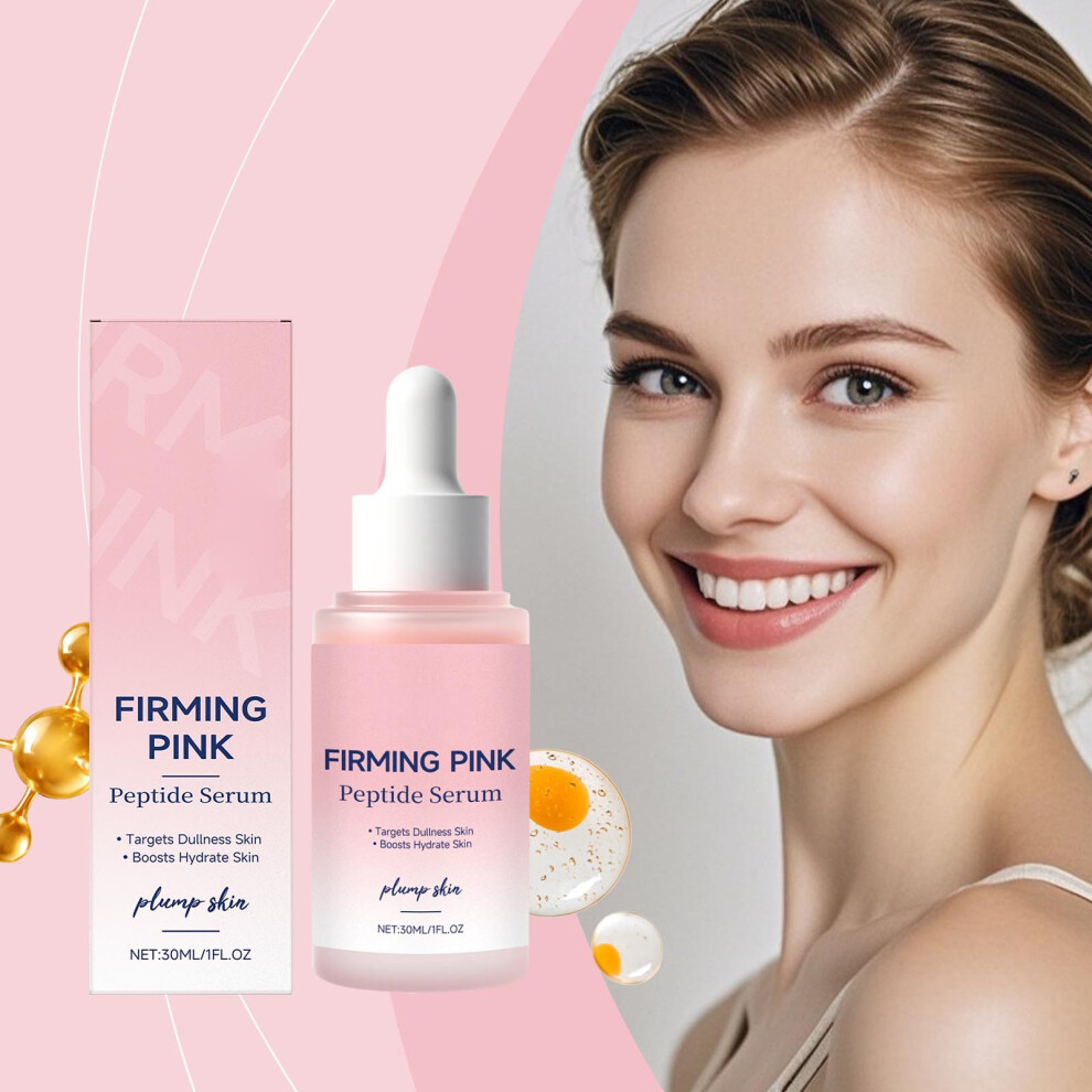 Pink (Pink) Peptide Serum Serum Resist Aging Repair With Peptide Hydrating Plumping Firming Pore Care Texture 30Ml