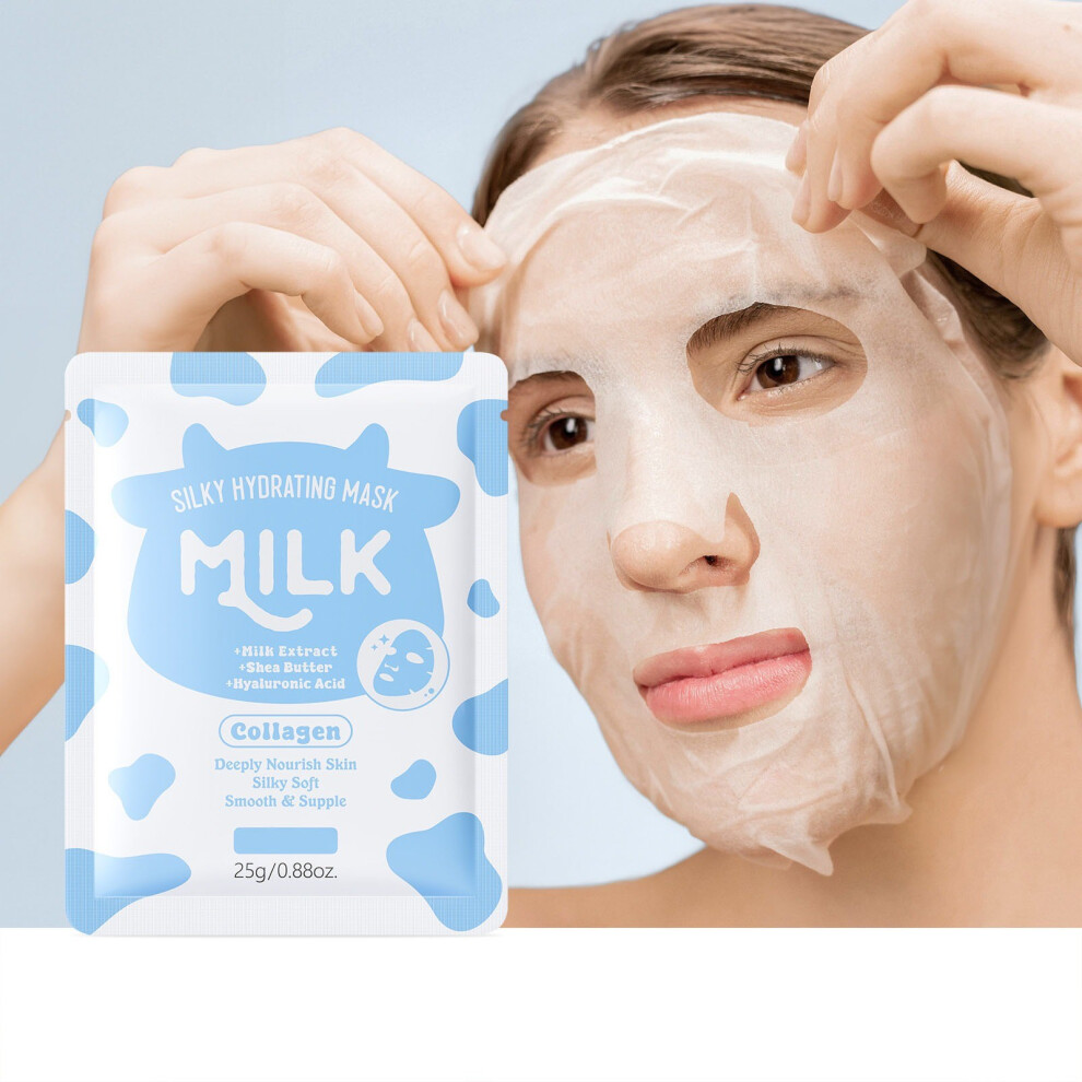 (Multicolor) Collagens Wrinkle Reduction Moisturizing Hydrating Mask Smoothly Improve Drying Repair 25ml