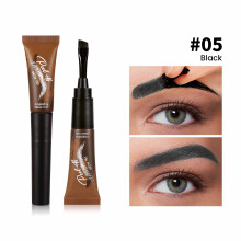 (E) Waterproof Set-up Non-fading 5-color With Brush Head Tear-off Eyebrow Dyeing Mascara