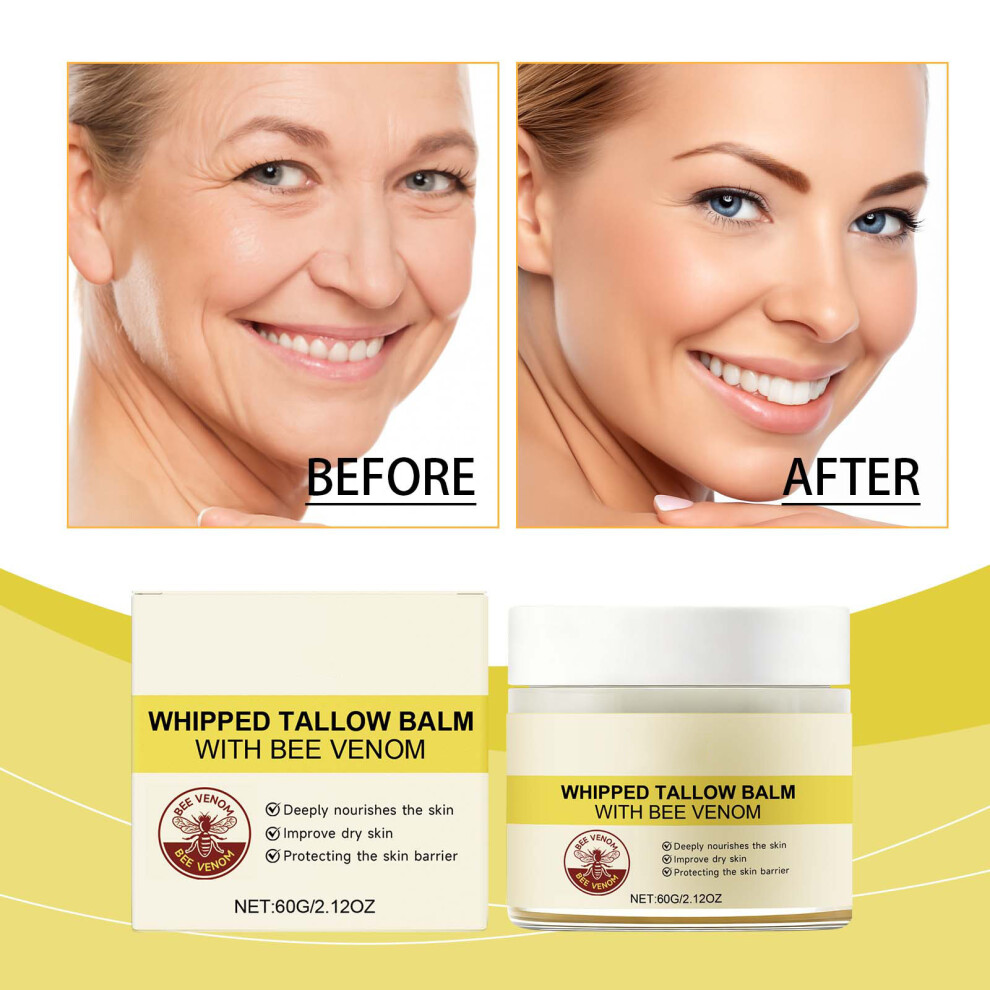 (Multicolor) Beef Tallow For Deeply Moisturizing For Face And Body And Wrinkle-Reducing 60g-image-OPC-PM9P7PC-NEW