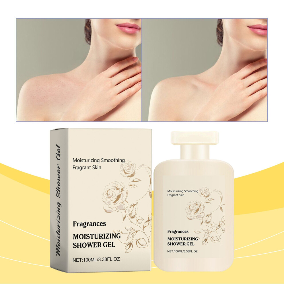 Yellow (Yellow) Perfumed Moisturizing Body Wash - 100Ml For Lasting Barrier Protection Moisturization Cleansing And Refreshing 100Ml