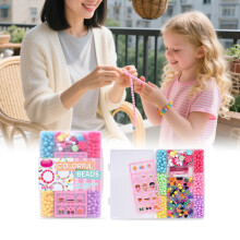 (Multicolor) Cute Children's DIY Bead Bracelet Toy Gift Box - DIY Bead Bracelet Gift Box Stylish And Novel Easy To Use Exquisite Packaging