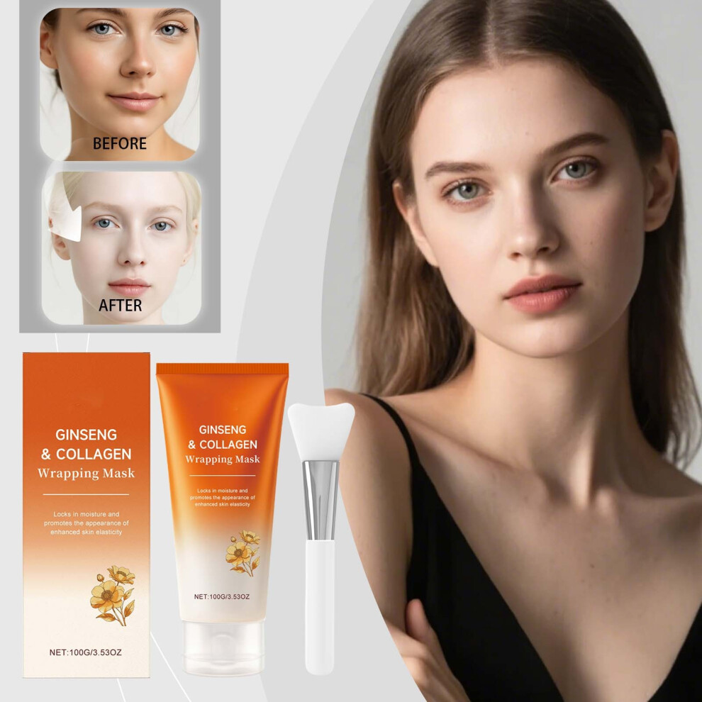 Orange (Orange) Collagenss Tear Mask Brightens Tone Freckles Wrinkles Moisturizing Tear Mask