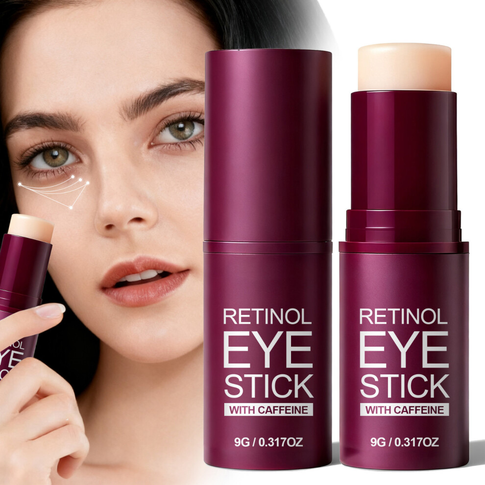 (Multicolor) Retinol Eye Stick With Caffeine -Aging Eye Cream For Dark Circles Puffiness Eye Bags Hydrating Firming Eye  For All Types