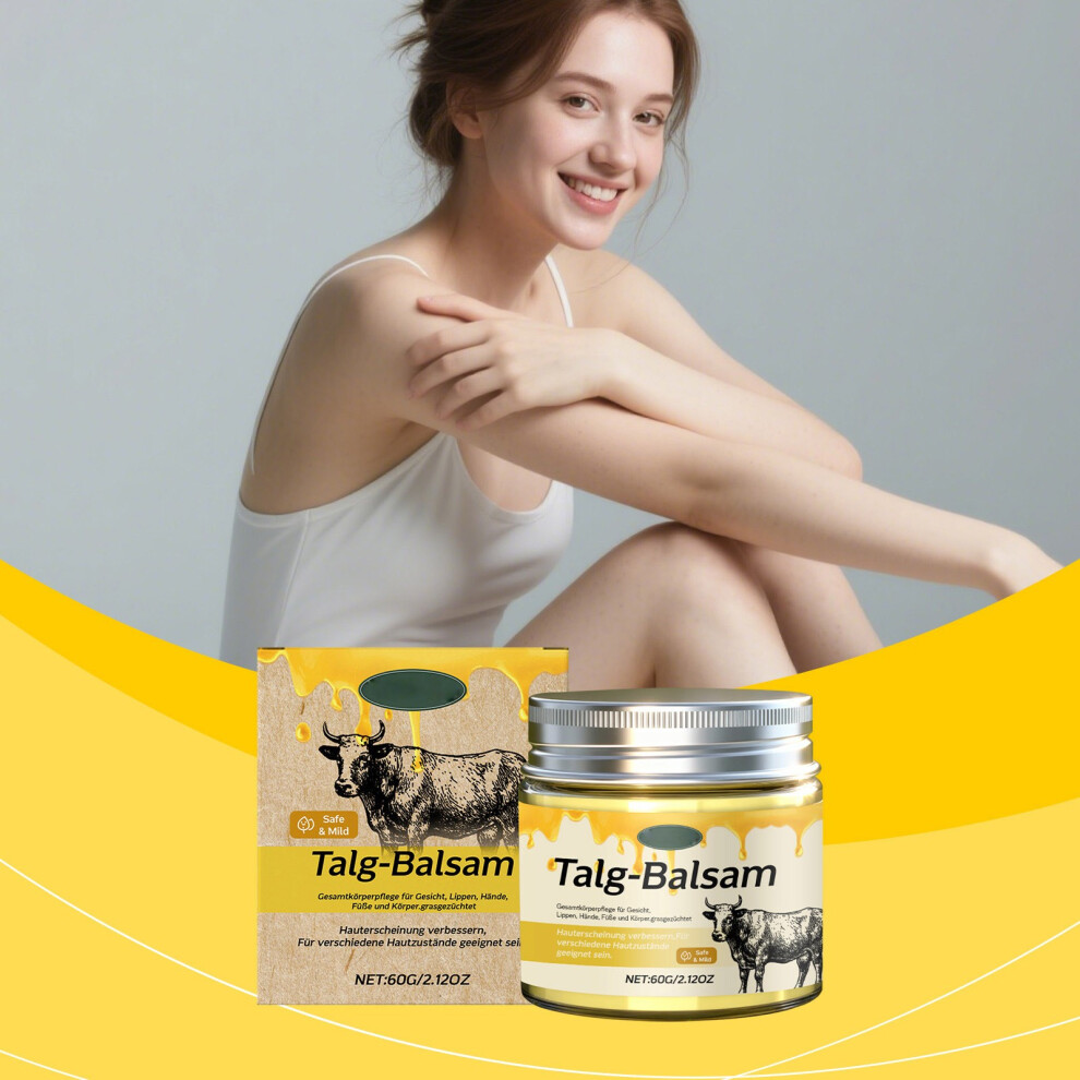White/Cream () Tallow Moisturizer Refreshes And Nourishes The Body Without Stickiness Daily Application