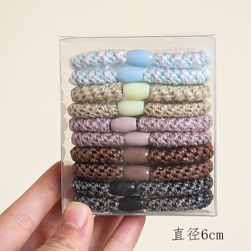 (C) 10 Elastic Headbands Colorful Headbands Fashionable And Colorful Suitable For Thick Straight And Curly Hair
