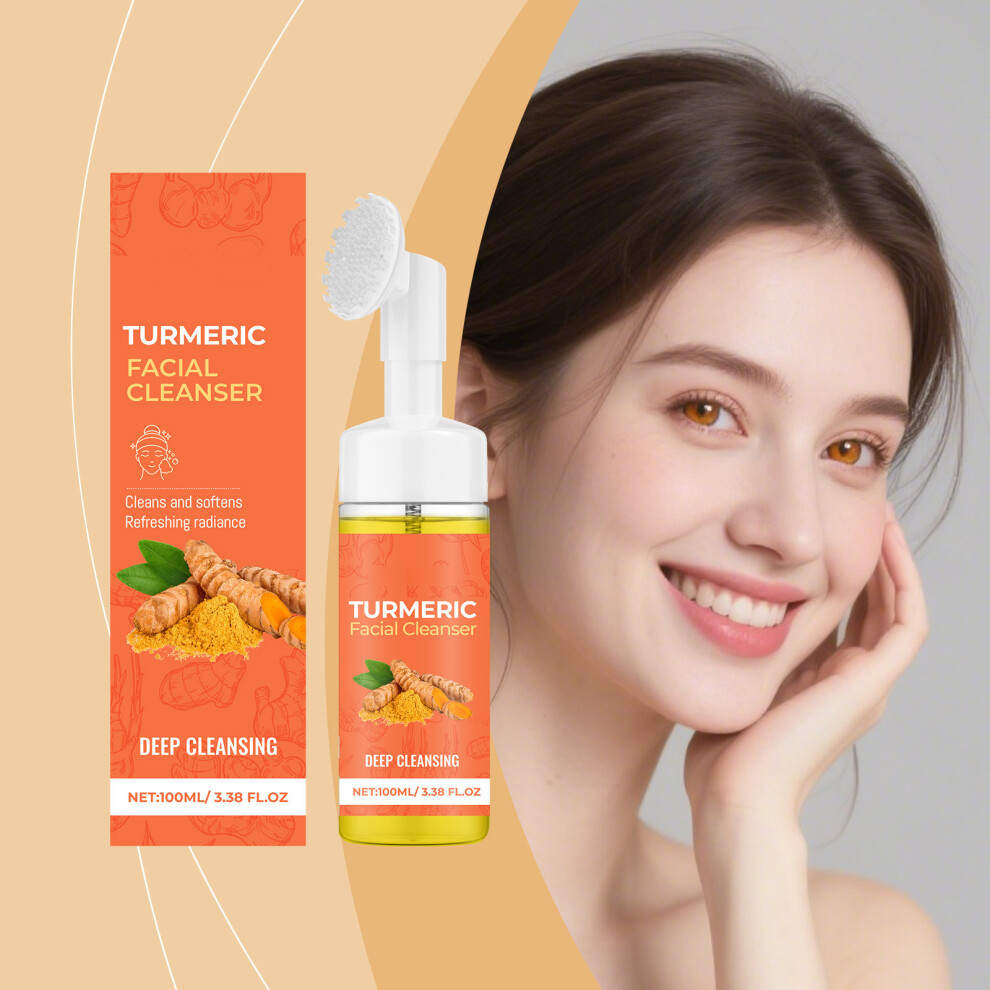 (Multicolor) Turmeric Cleansing  Cleanses Pores Gently Removes  Cleanses And Refreshes Shrinks Pores Moisturizes And Nourishes 100ml-image-OPC-PM9P8N5-NEW