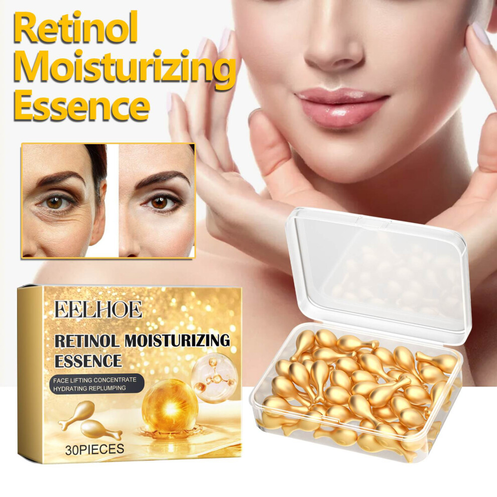 (Multicolor) Retinol Facial Capsule Retinol Moisturizing 30ml