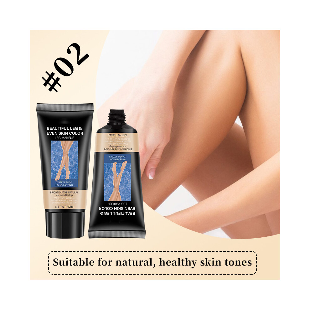 Cream (B) Concealer Beauty Leg Waterproof Even Tone Tanning Stocking Leg Care Beauty Lotion 40G