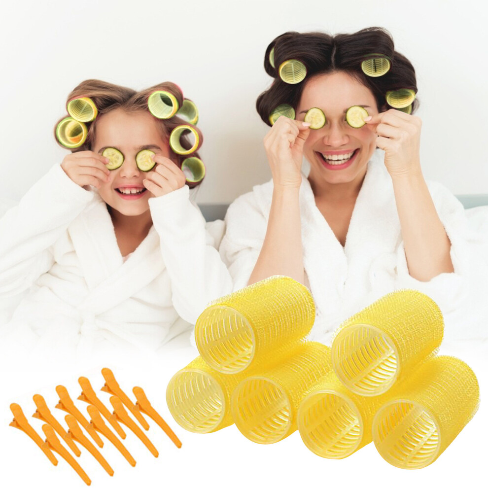 (Multicolor) Self-adhesive Hair Stick Curling Tool Bangs Curling Tube Pear Flower Curling
