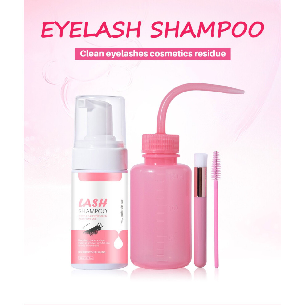 Pink (Pink) Eyelash Shampoo Grafting Eyelash Nutrient Solution Gentle Makeup Removal Care Manic Eyelash Cleaner 100Ml