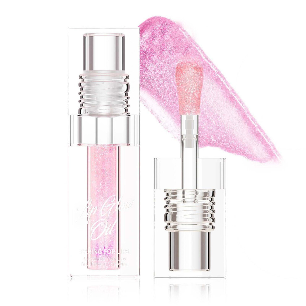 (D) Color Changing Lip Oil Moisturizing Moisturizing Lip Plumping Water Transparent Lip Gloss Lip Oil 3.5ml