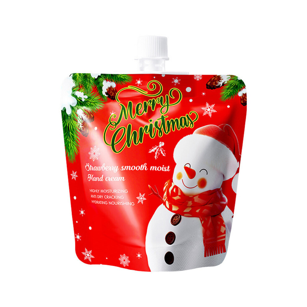 (A) Christmas Themed Hand Cream  - Moisturizing Nourishing Hand Lotion With Multiple Scents Cracking