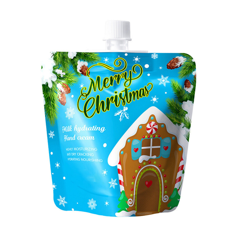 (E) Christmas Themed Hand Cream  - Moisturizing Nourishing Hand Lotion With Multiple Scents Cracking