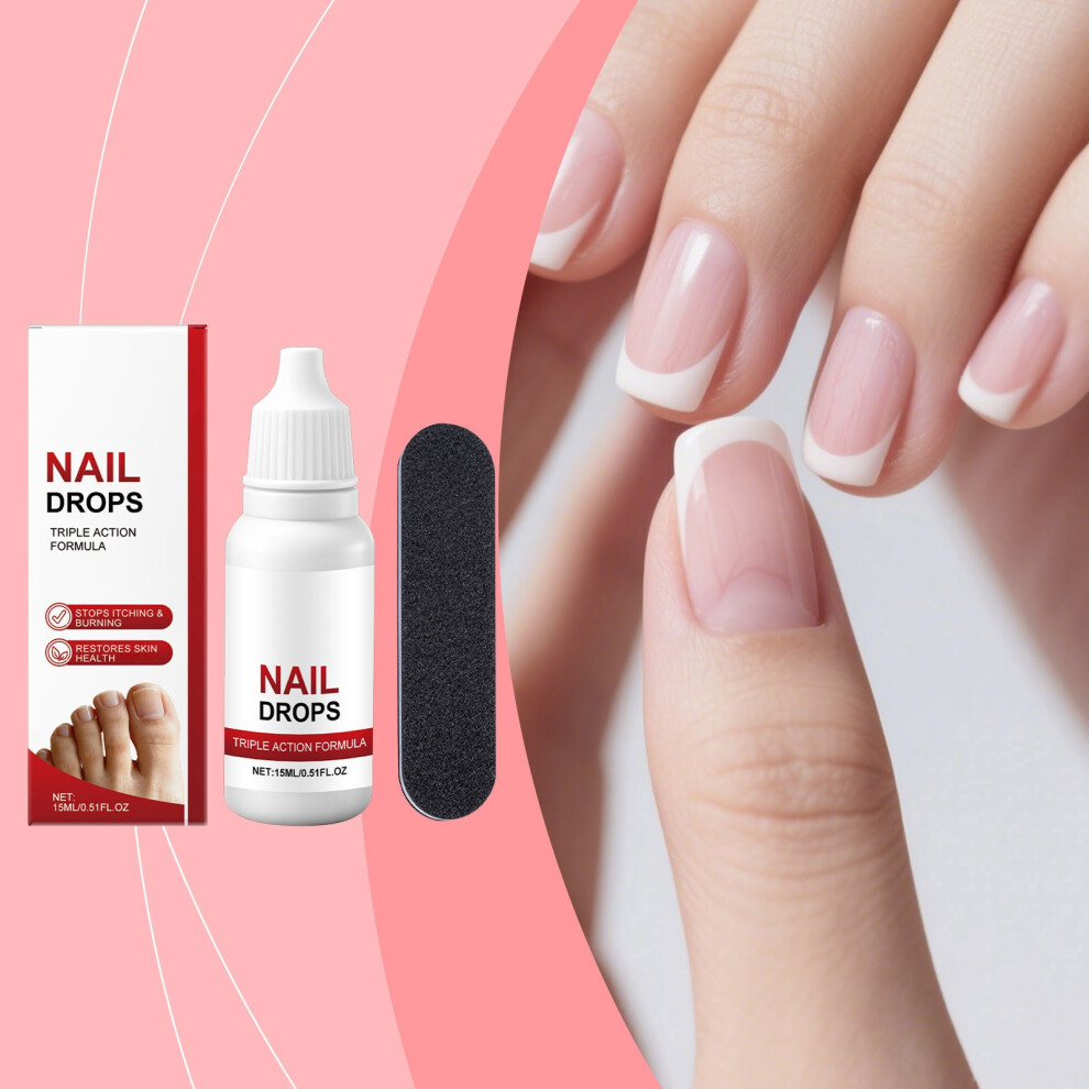 (White) Nail Repair Solution Toenail Extra Strength Targets Discolored Thickened Toenails Safe Gentle For Nails 15ml
