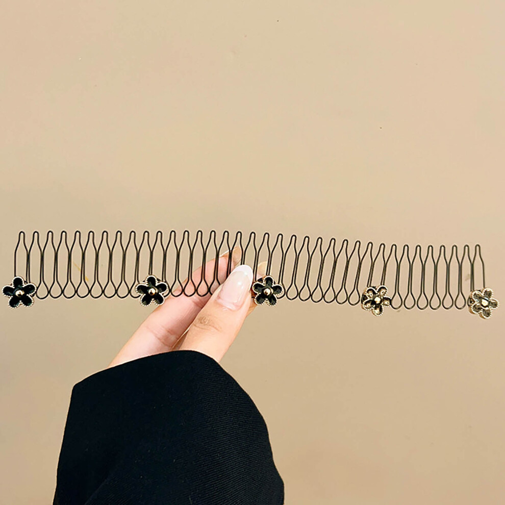 (I) Camellia Hair Fragmentation Hairpin Invisible Headband Female Hair Fragmentation Artifact Pull Hair Comb Back Hair Clip