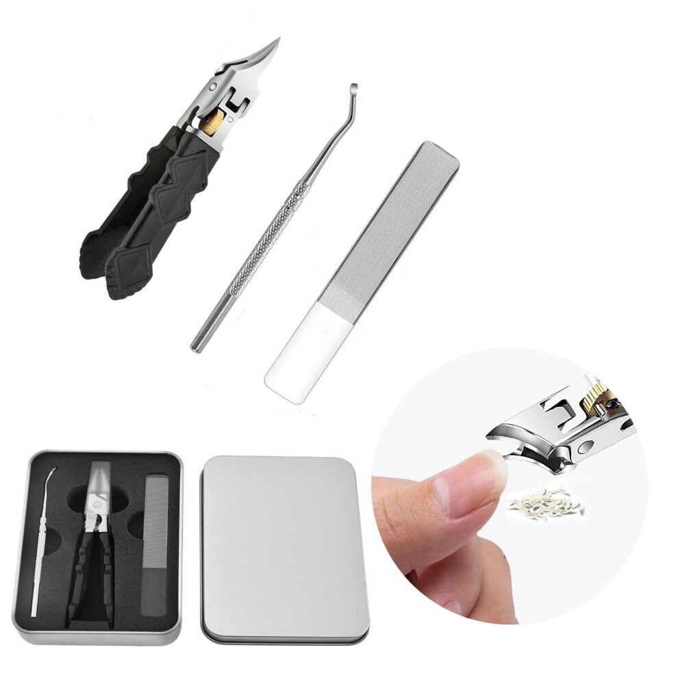 (Multicolor) Nail Clippers Toe Nail Clippers For Thick Nails Stainless Nail Clipper With Catcher For Men Women
