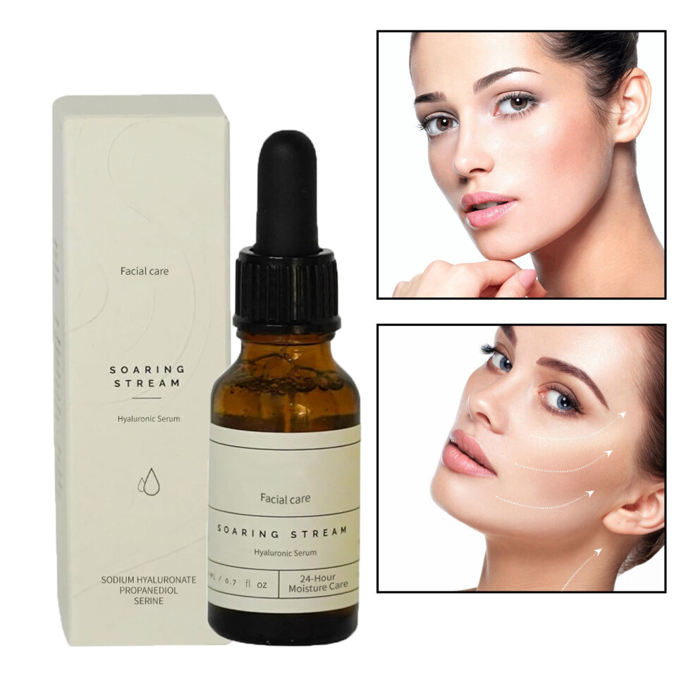 White (White) Hyaluronic Serum Vegan Face Care Against Dry Active Ingredient With And Rose 20Ml