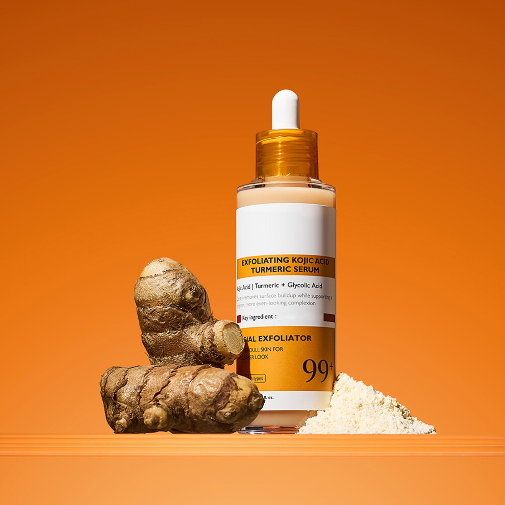 (Multicolor) Exfoliating Kojic  And Turmeric Facial Serum - Facial Exfoliator For Brighter Smoother And More 150ml