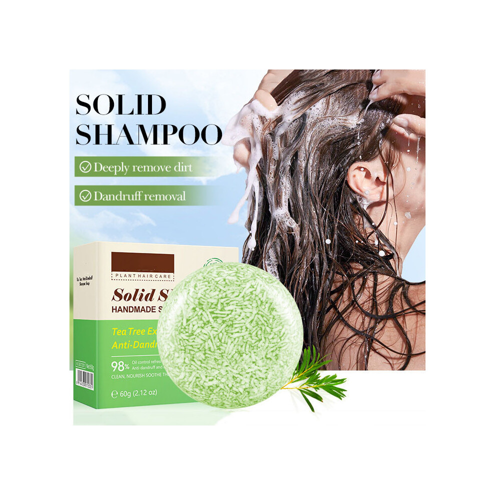 Green (Green) Tree Oil Control And Dandruff Removing Shampoo Soap