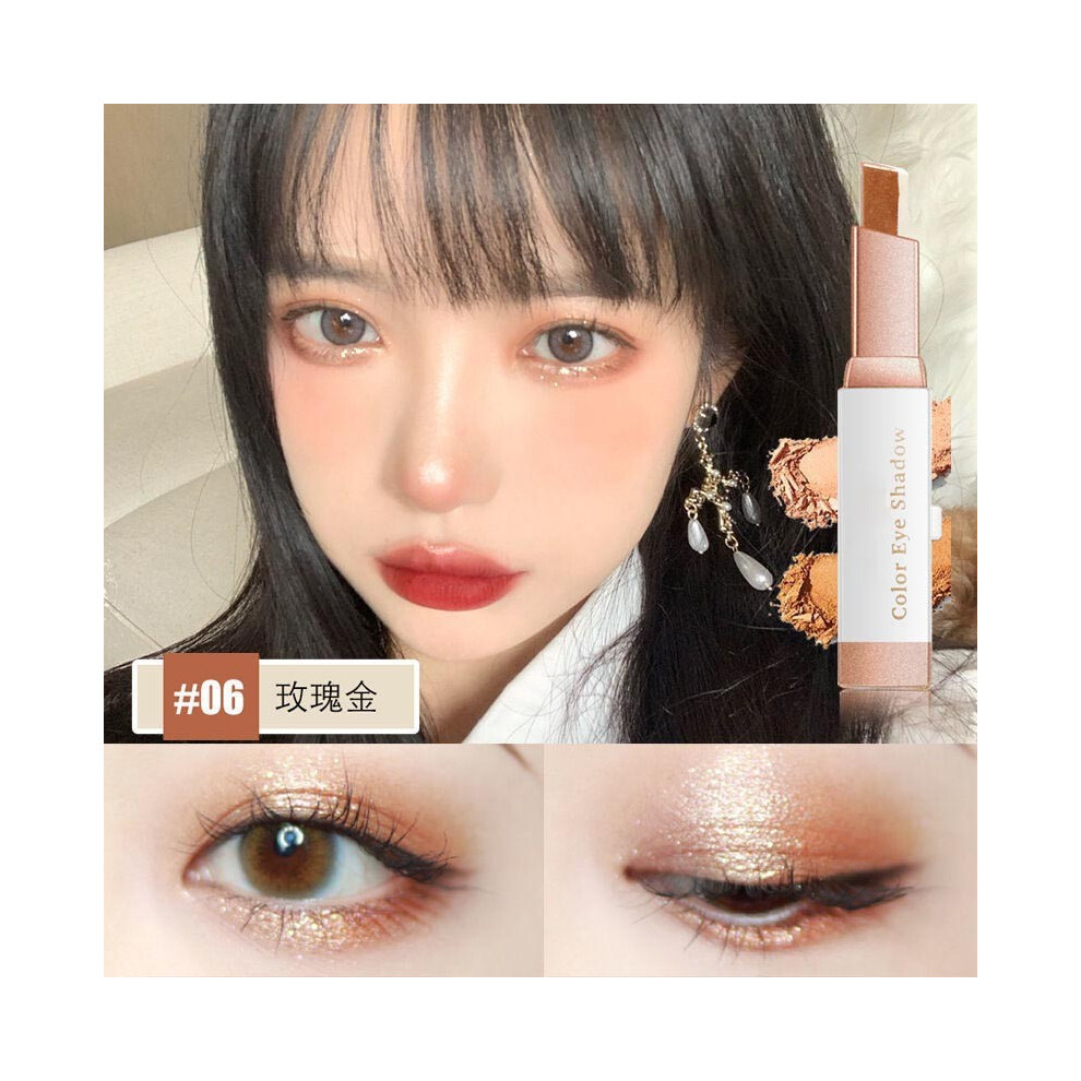 (F) Gradient Eyeshadow Stick Eyeshadow Stick Effortless GlitterGradient Eyeshadows Sticks Waterproof Long-Lasting