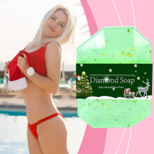 (B) Christmas Gift Soap Holiday Christmas Matching Set Box Soap Gift For Companions