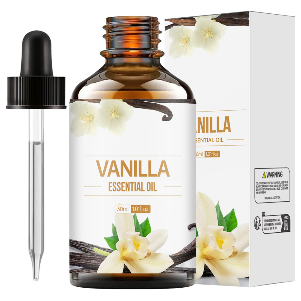 (Multicolor) Vanillas Oil Reduce-Wrinkle Moisturizing Serum Vanillas Oil Aromatherapy For Soap And Hair Care 30ml