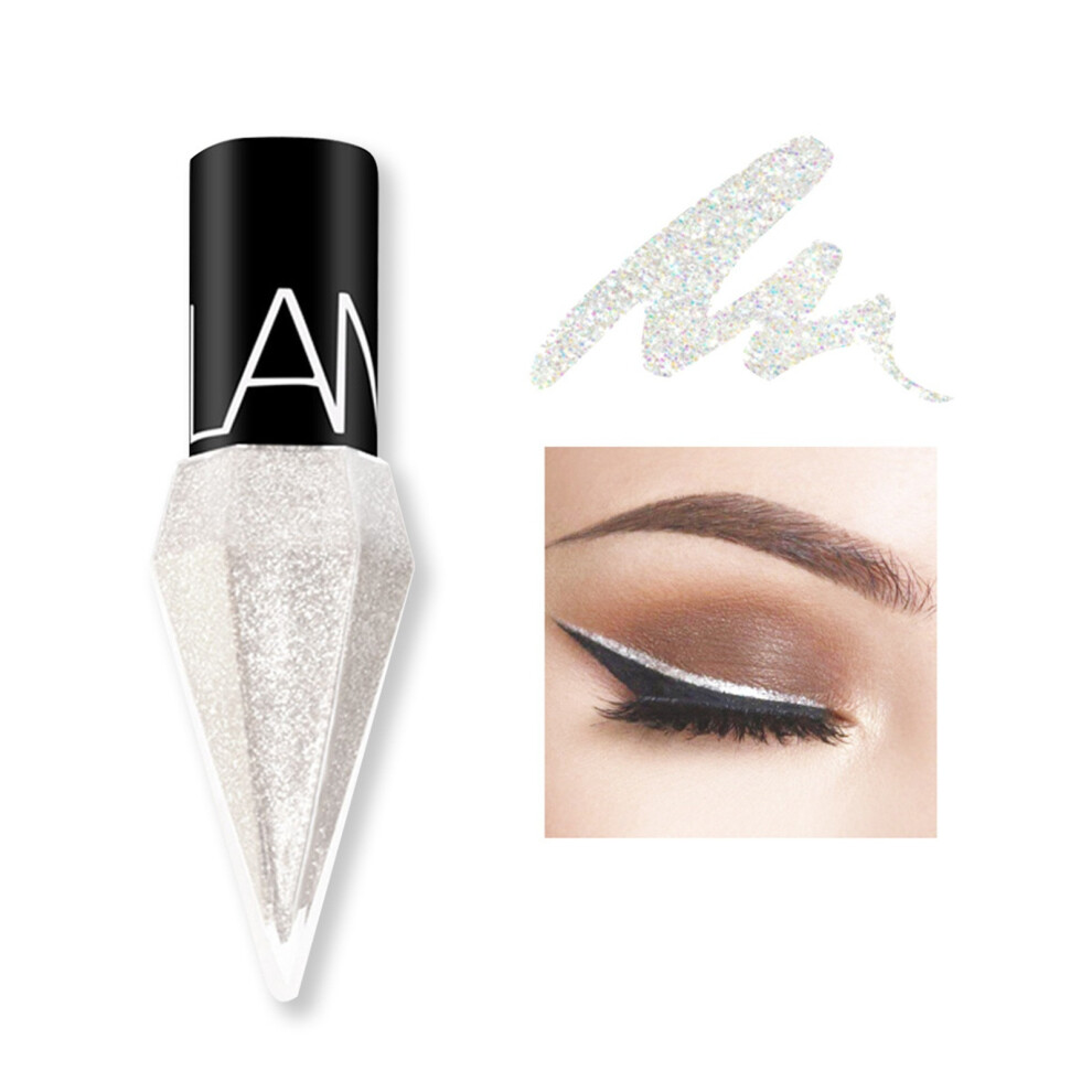(Multicolor) Glitter Powder Color Liquid Eyeliner 5 Color Long Lasting No Bl-ooming