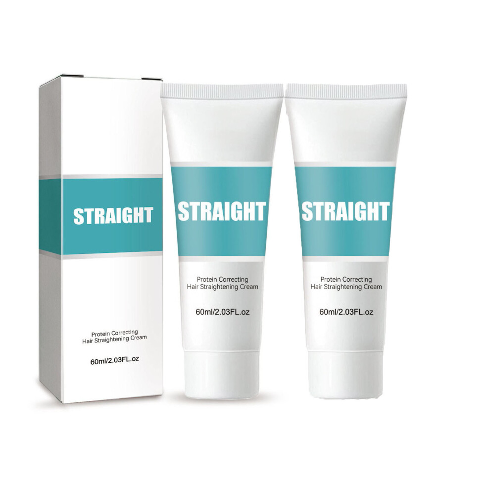 Cream (B) Protein Correcting Hair Straightening -Silk And Gloss Hair Straightening Nourishing Fast Smoothing Hair Straightener For All