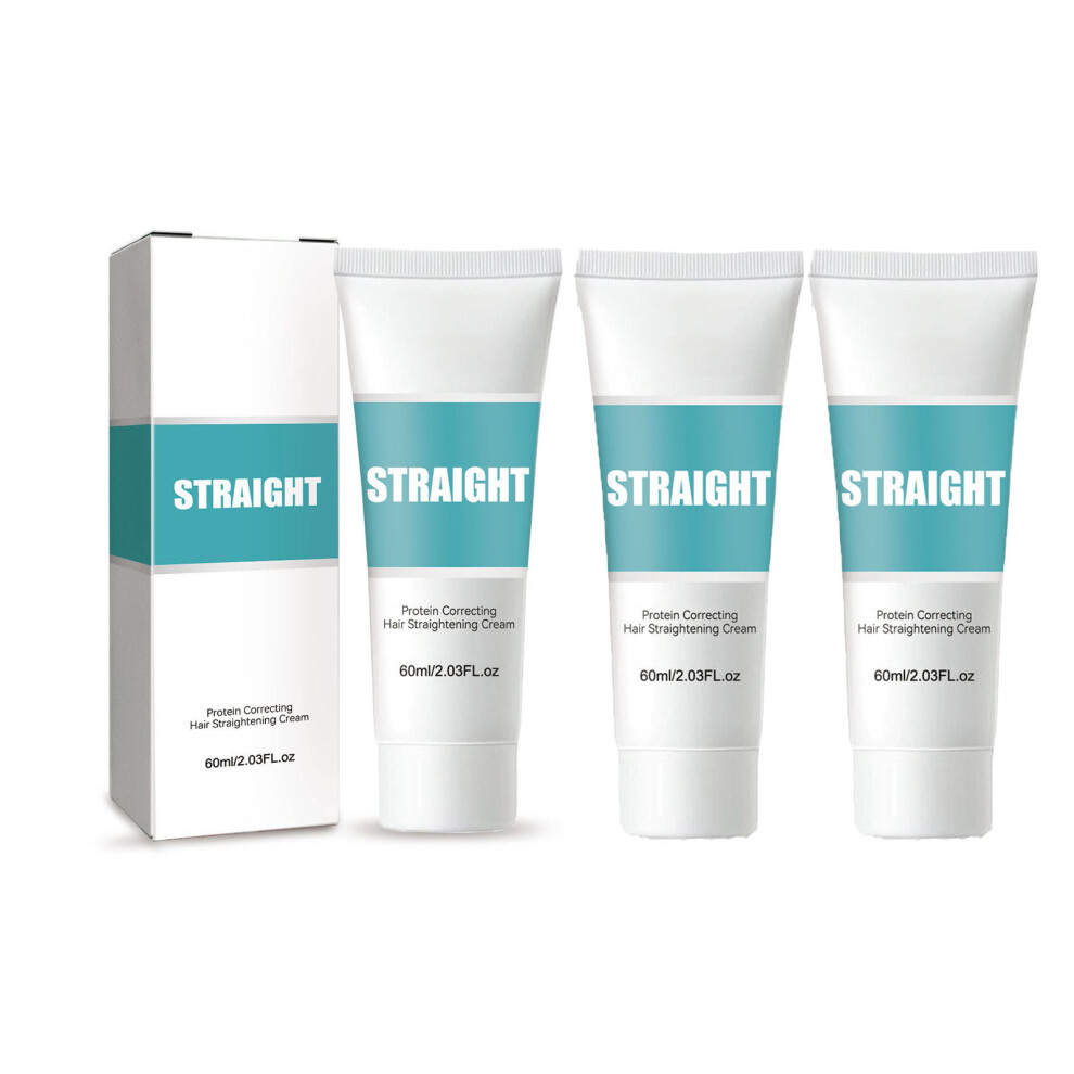 Cream (C) Protein Correcting Hair Straightening -Silk And Gloss Hair Straightening Nourishing Fast Smoothing Hair Straightener For All