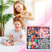 (Multicolor) Children's Hairpin Princess Girls Hair Accessories Set Korean Headband Small Rubber Baby Hairpin Infant