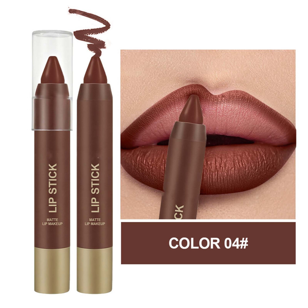 (D) Moisturizing Lipstick Crayon Lipstick Nude Paste Lipstick Lipliner Lipstick Solid Lipstick 2.8g