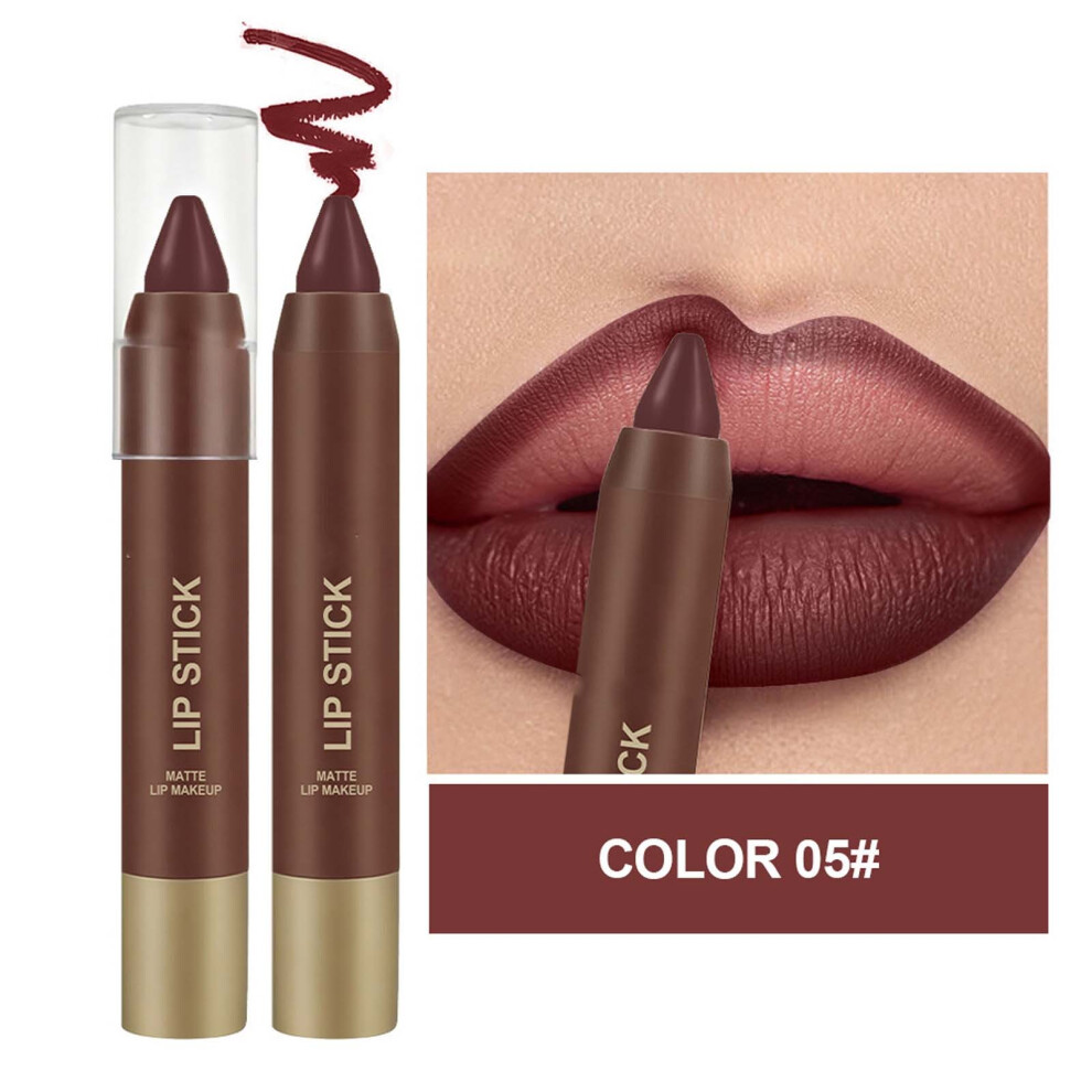 (E) Moisturizing Lipstick Crayon Lipstick Nude Paste Lipstick Lipliner Lipstick Solid Lipstick 2.8g
