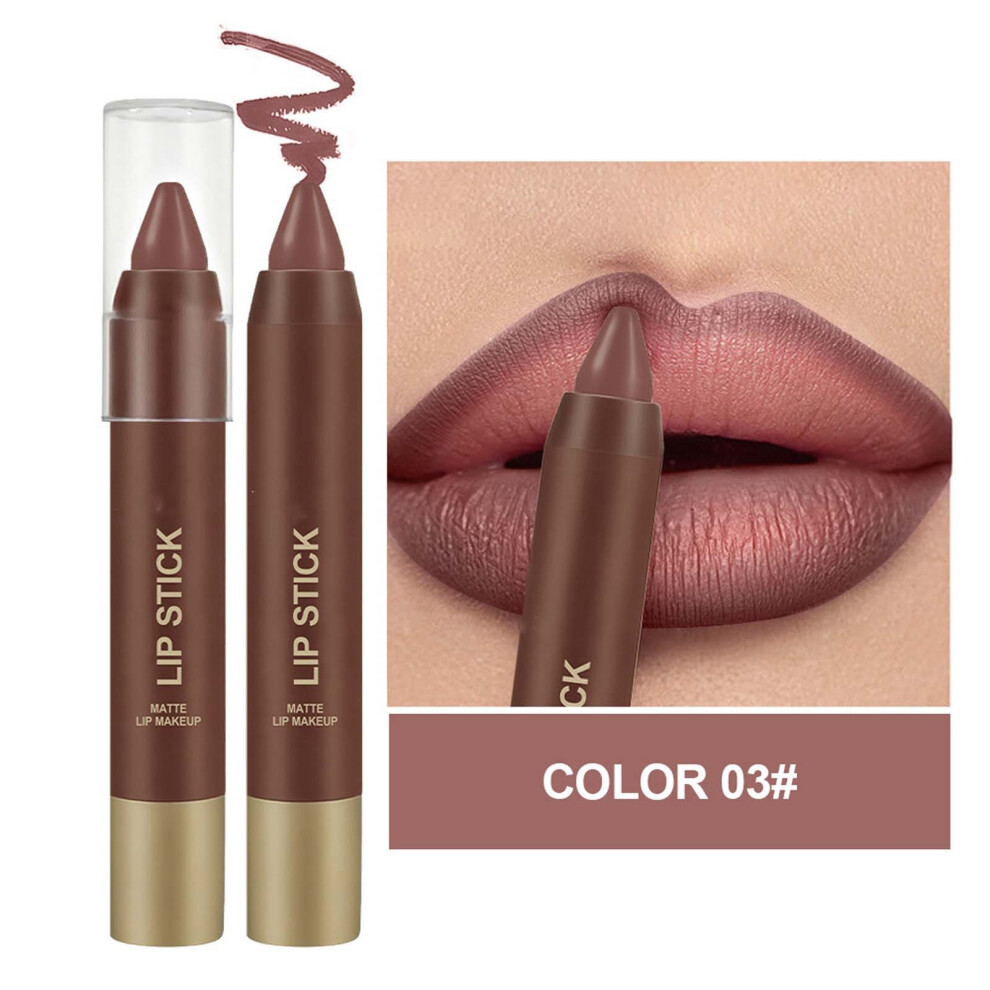 (C) Moisturizing Lipstick Crayon Lipstick Nude Paste Lipstick Lipliner Lipstick Solid Lipstick 2.8g