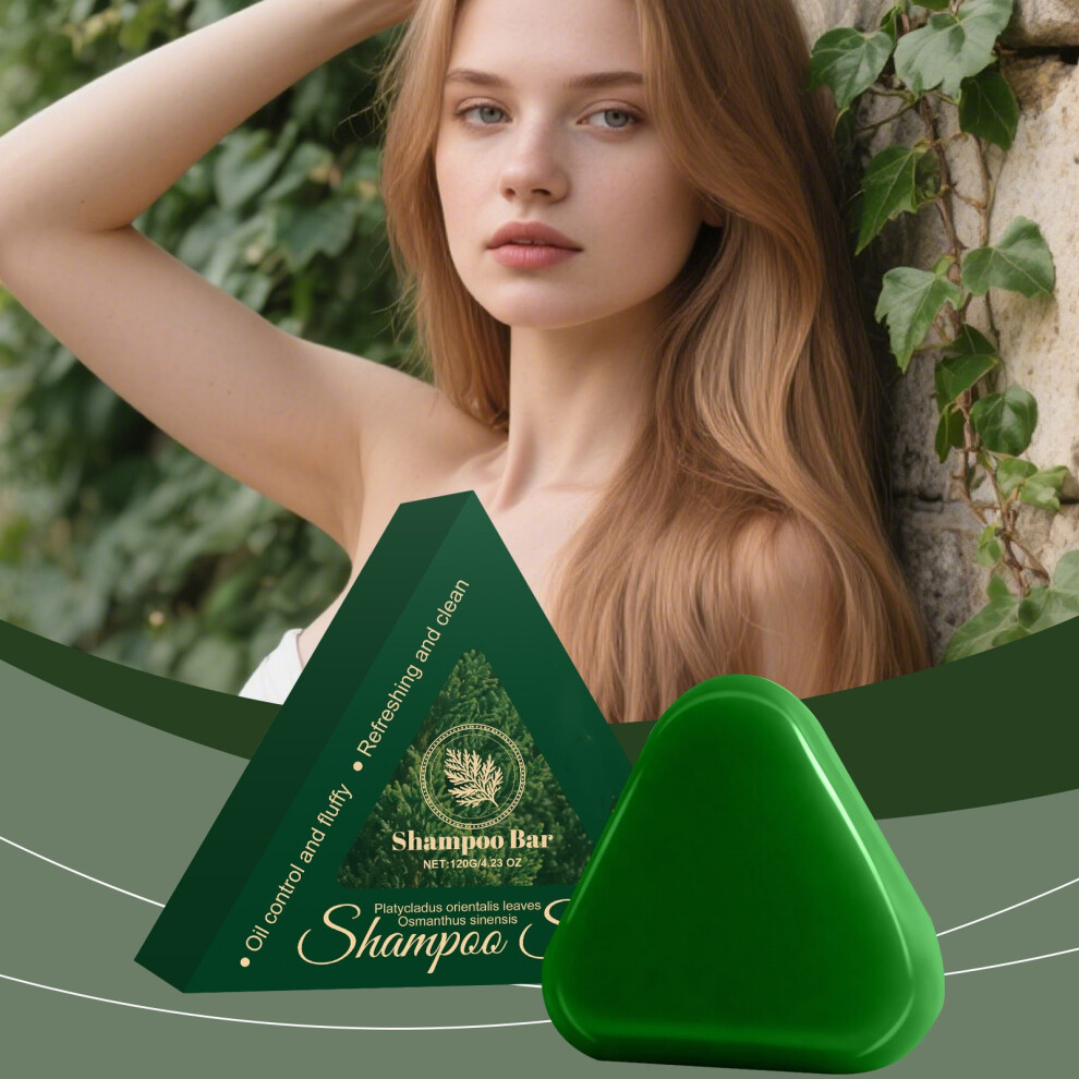Green (Green) Leaf Grass Soap Hair Nourishing And Cleansing Wash Soap 120G