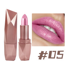 (E) 6-color Quicksand Gold Lipstick Fine Glitter Lipstick Moisturizing Gold Long-lasting Waterproof Lip Makeup