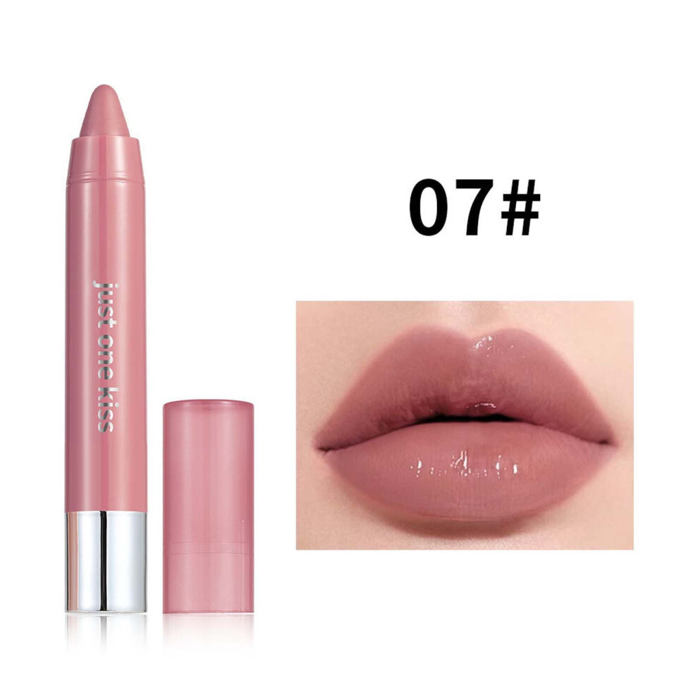 (Multicolor) Moisturizing Lipstick Crayon Lipstick Nude Paste Lipstick Lipliner Lipstick Solid Lipstick