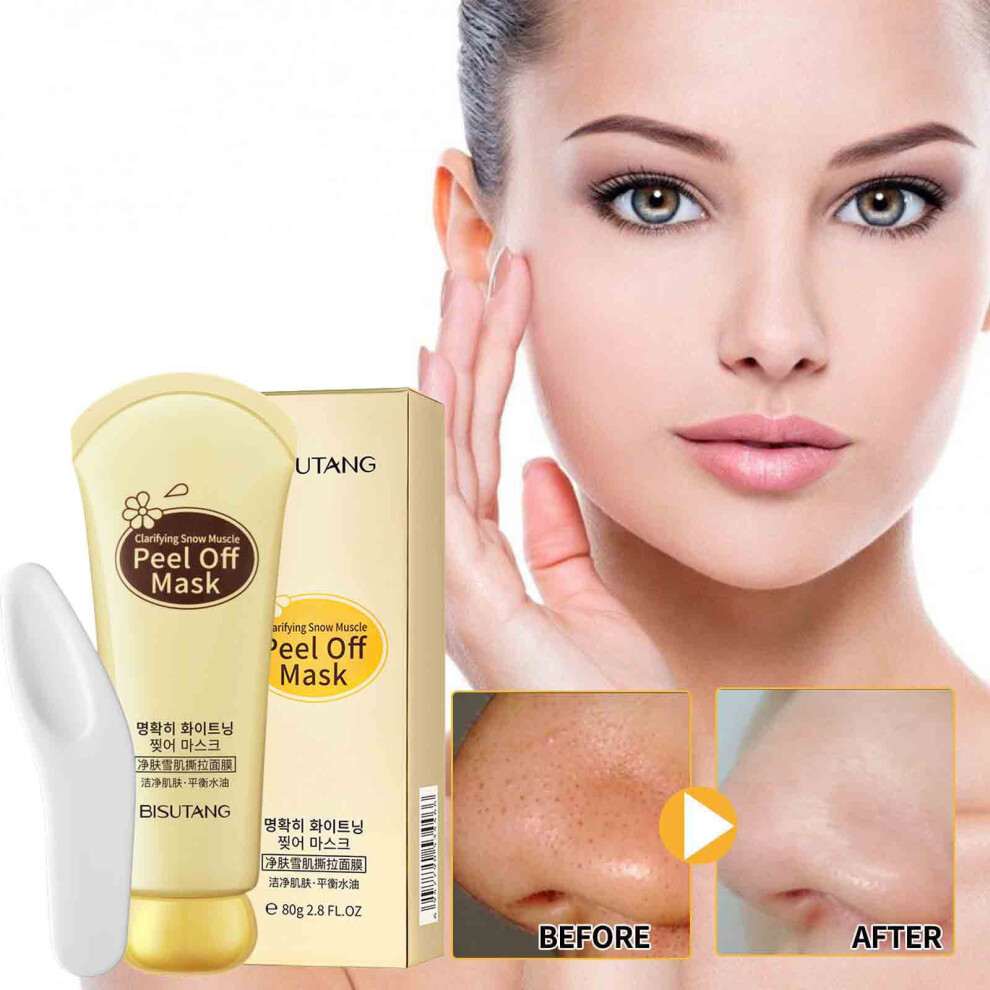 Cream (Multicolor) Facial Peel Off Mask Skin Clean Purifying Face Mask Removes Blackheads
