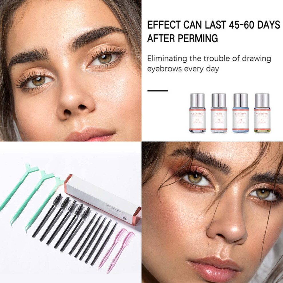 (Multicolor) Quicks Styling Eyebrow Ironing Kit Professionals Eyebrow Ironing Kit 10ml
