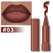 (Brown) Gradient Lip Liner Matte Mist Face Lipstick Soft Mist Velvet Chocolate Lipstick Hold Makeup