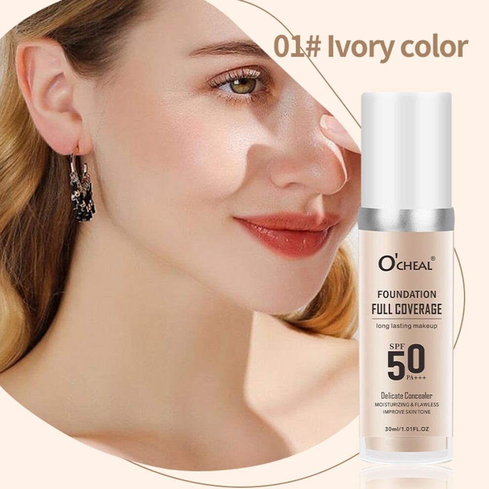 (Multicolor) Warm Change Defective Liquid Moisturising Concealer Long Lasting Service Not Easy To Take Off Brightening Colour Changing Concealer 30ml