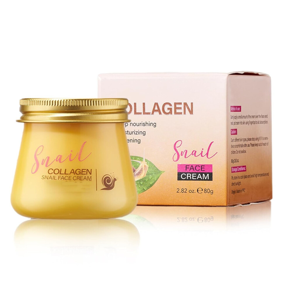 Brown/Cream () Snail Hydrating Opposition Wrinkle And Rejuvenating Snail Face Brightening Moisturizing Repair Firming For Women