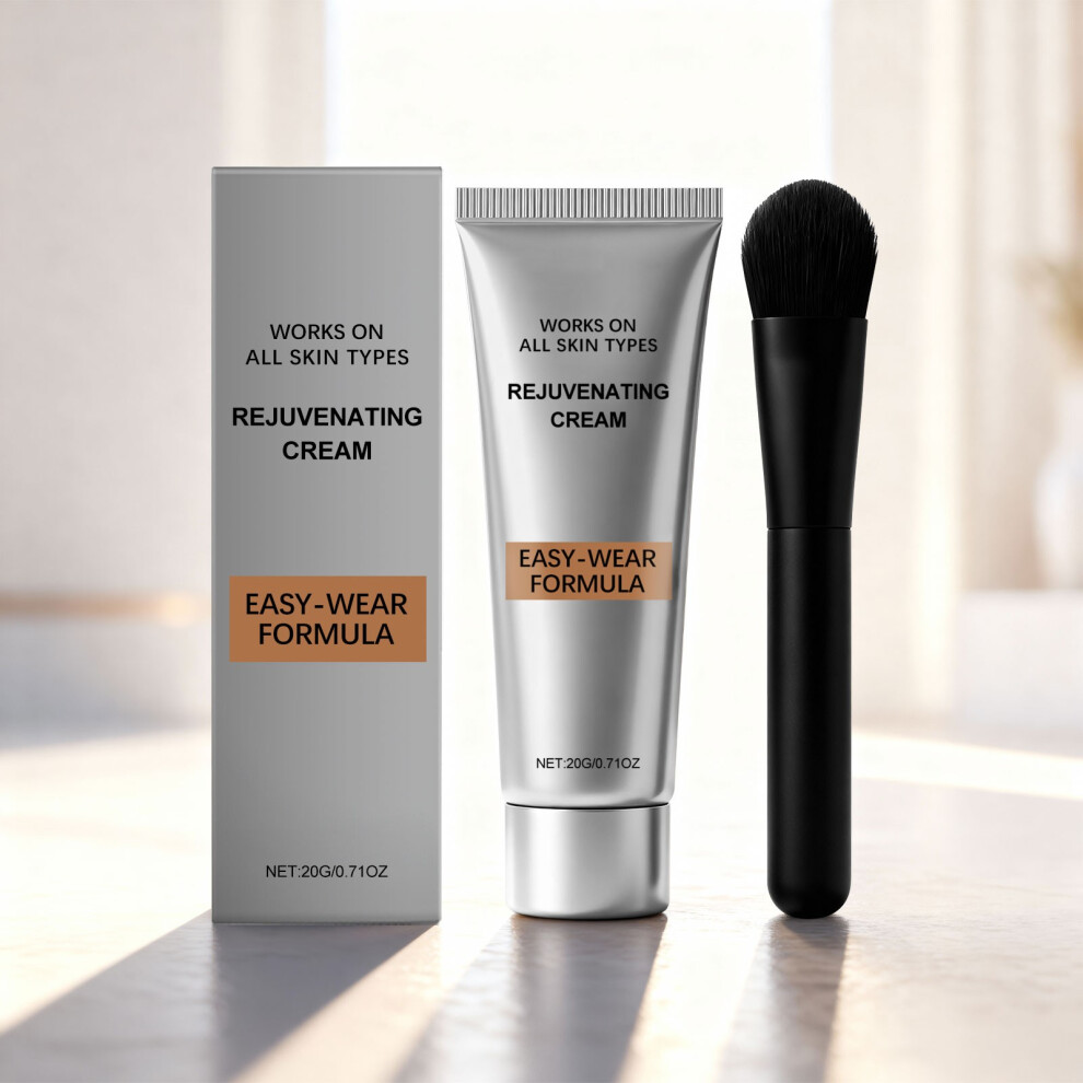 Cream (Multicolor) Rejuvenating With Brush Advanced Temporary Eye Tightener Instant Tightening Eye Reduces Fine Lines Wrinkles For All Types 20G