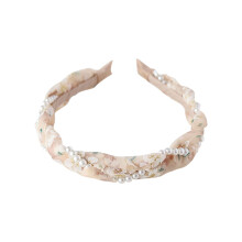 (C) Hairbands For Women Woven Pearl Headbands Made Of Plastic Traditional Headbands Cute Headbands Suitable For Girls And Women