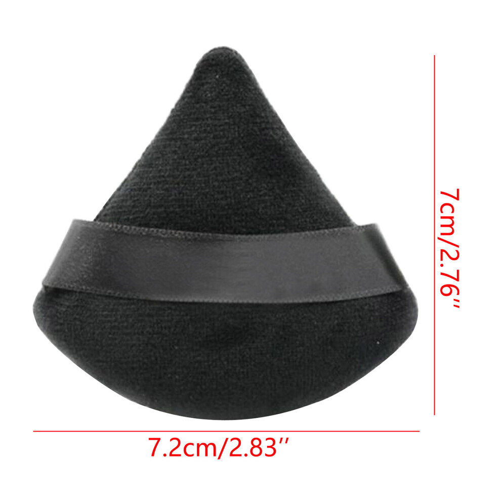 Black (Black) Washable Powder Puff Washable Makeup Puff Pure Powder Velour Soft Face Makeup Tool