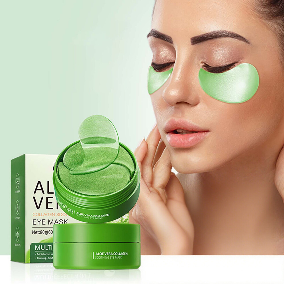 Dark (Multicolor) Aloe Soothing Eye Mask For Hydrating And Moisturizing Dry Areas Around The Eyes Eye Mask Patches