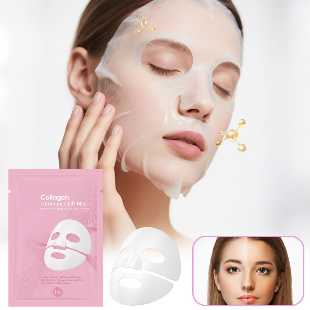 (Multicolor) Face Mask Set Wrinkle Lifting Mask Hydrating Moisturizing Facial Masks Korean Mask For Face Firm 5ml