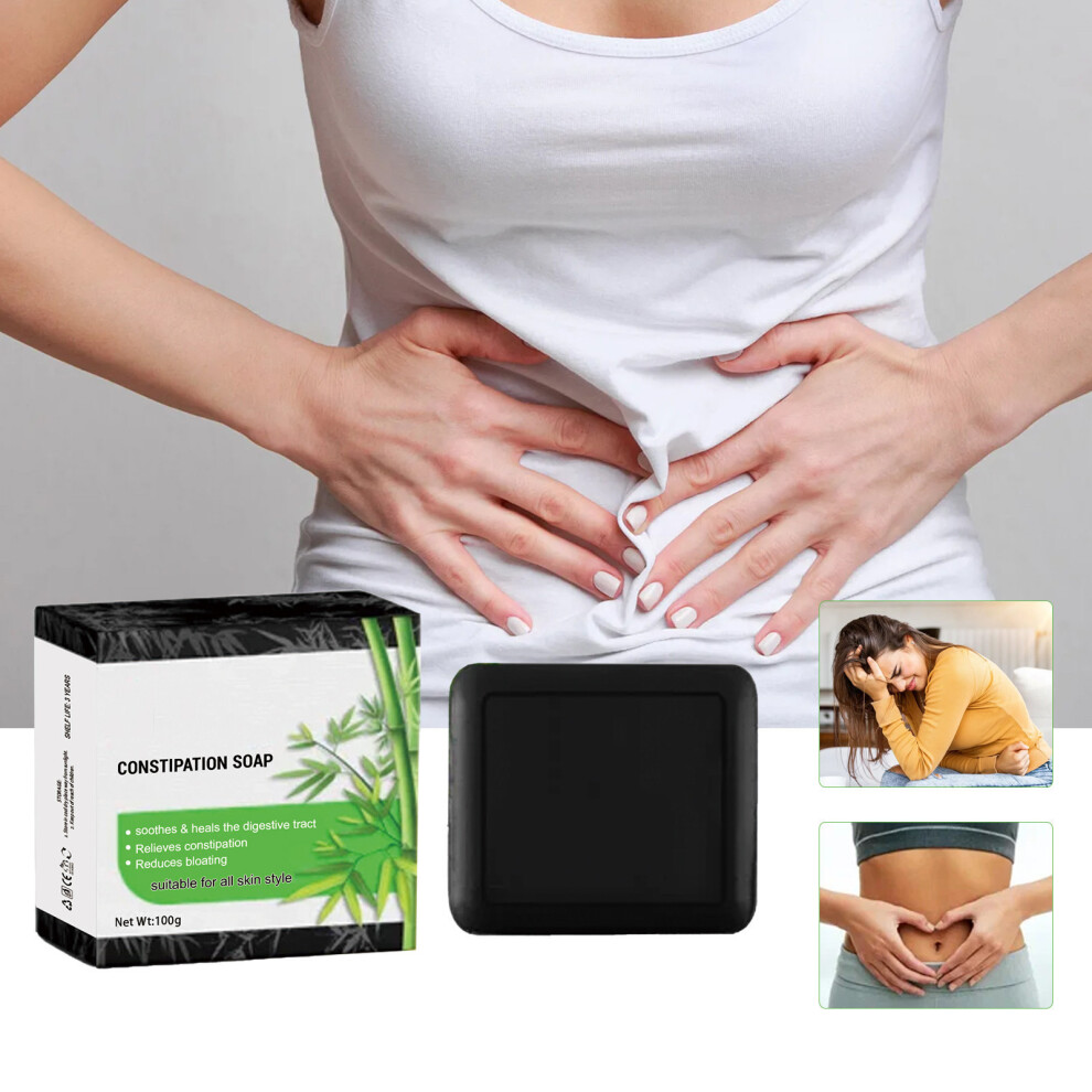 (Multicolor) Constipation Soap Laxative Soap Moisturizing Cleansing Soap Relieves Bloating Body